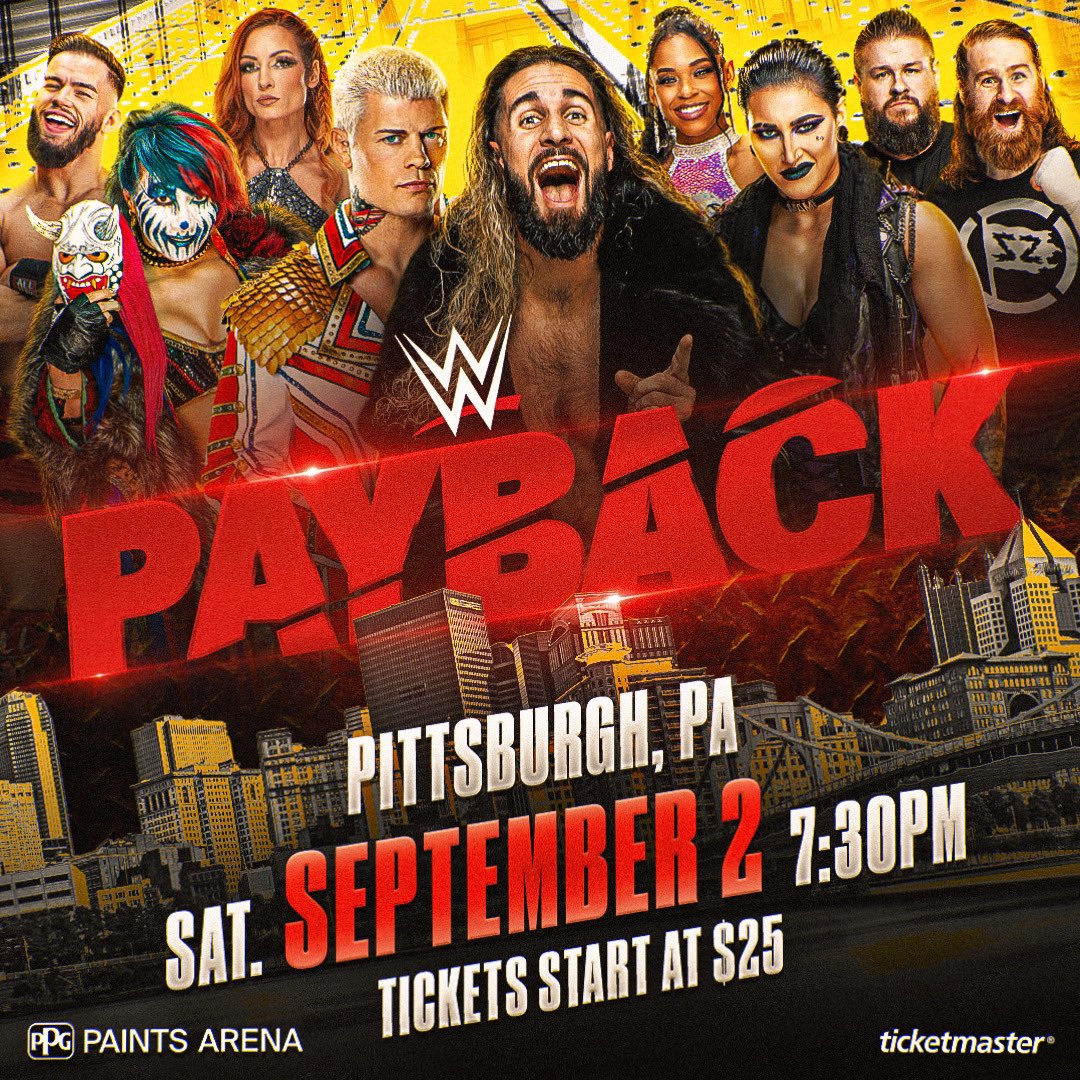 عرض WWE Payback 2023 مترجم